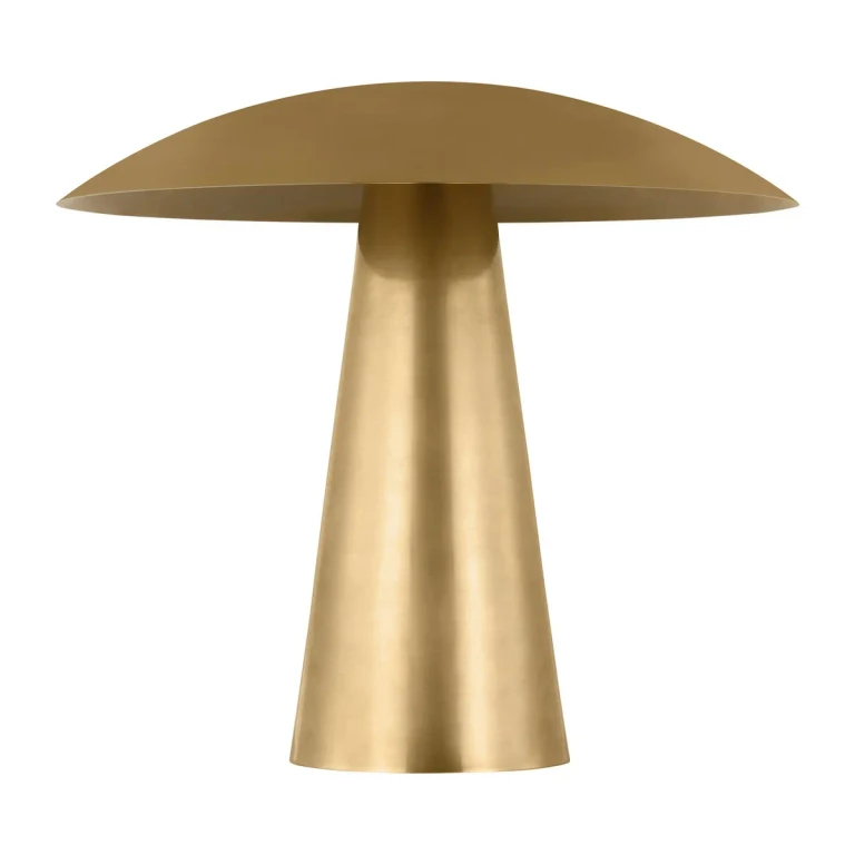 Natural Brass LED Table Lamp from the Aegis Collection