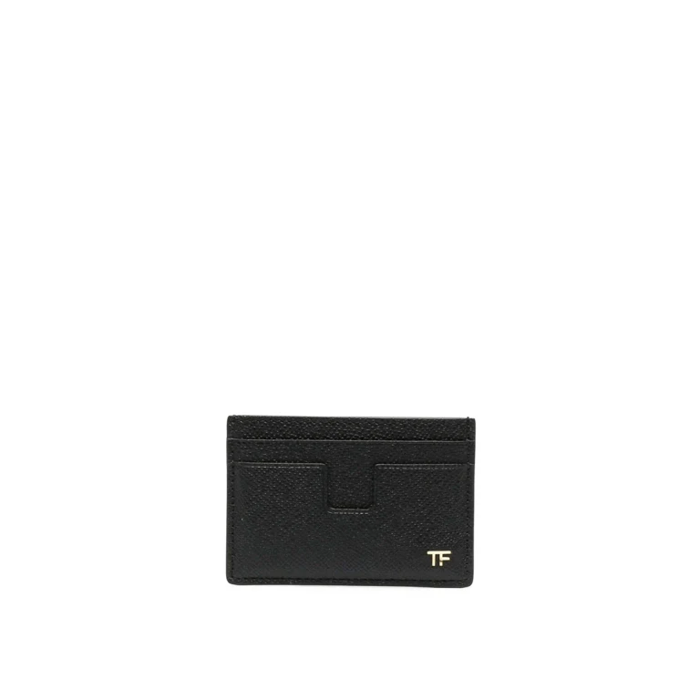 Portacarte Tom Ford in pelle granata