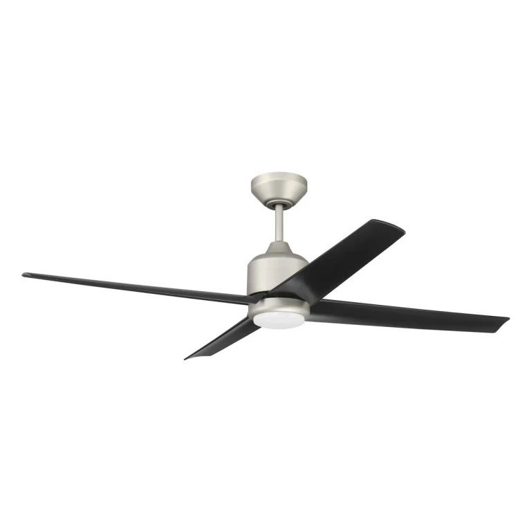 Painted Nickel 52"Ceiling Fan from the Quell Collection