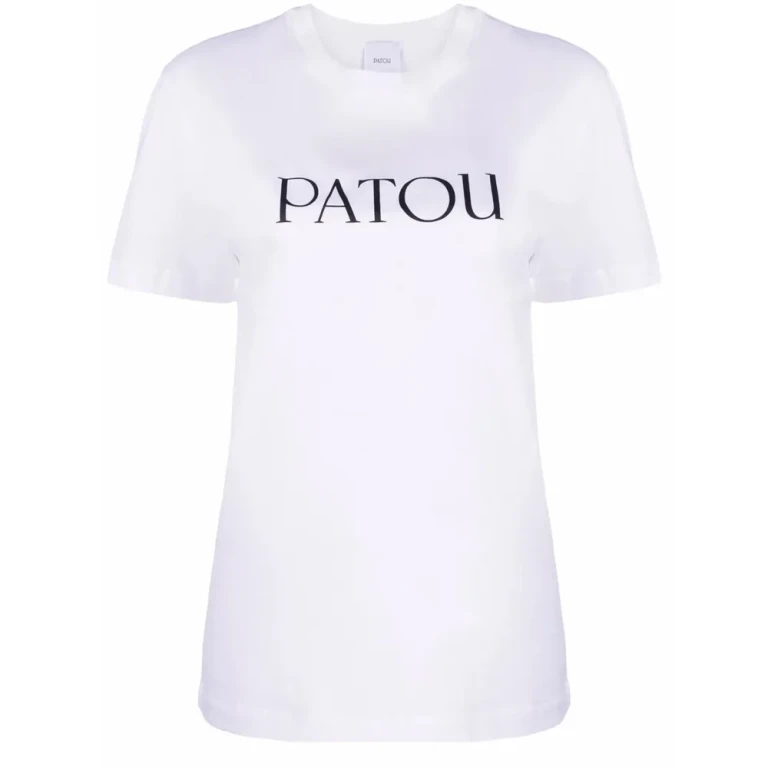 T-shirt Patou em algodão orgânico com logótipo estampado