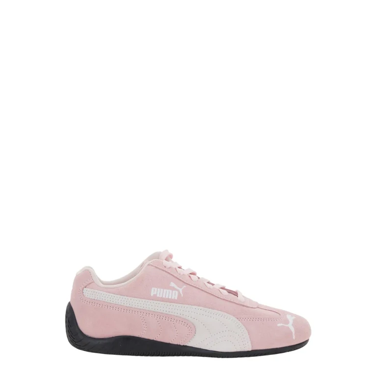 Puma speedcat Pink Sneakers With Logo Print On The Side And Logo Lettering On The Side In Suede Unisex