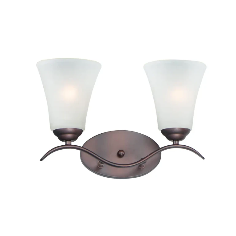 Maxim Vital 2-Light Bathroom Vanity Light in Oil Rubbed Bronze - 12082FTOI