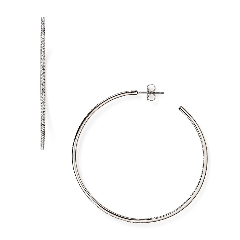 Nadri Pave Hoop Earrings