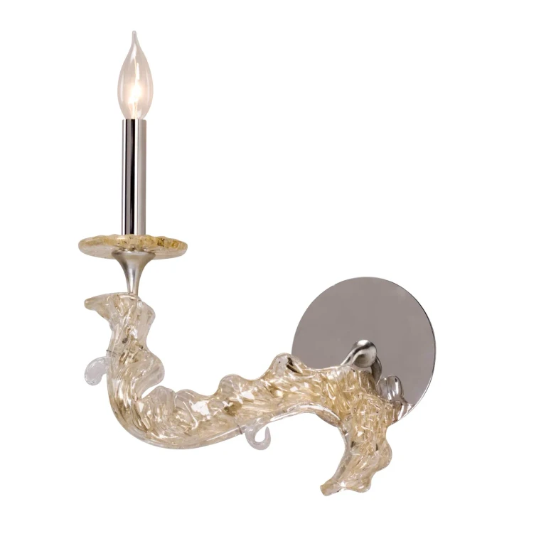 Corbett Cielo Wall Sconce in Silver Leaf