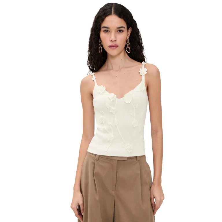 Cult Gaia Emiliana Top Off White XS