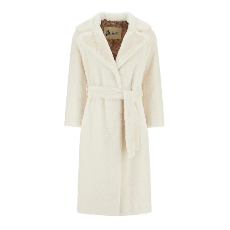 Herno Manteau Au Genou - Blanc