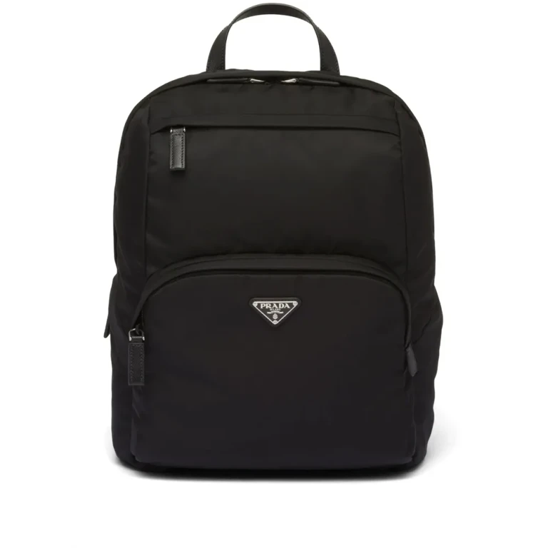 Mochila Prada con logo triangular