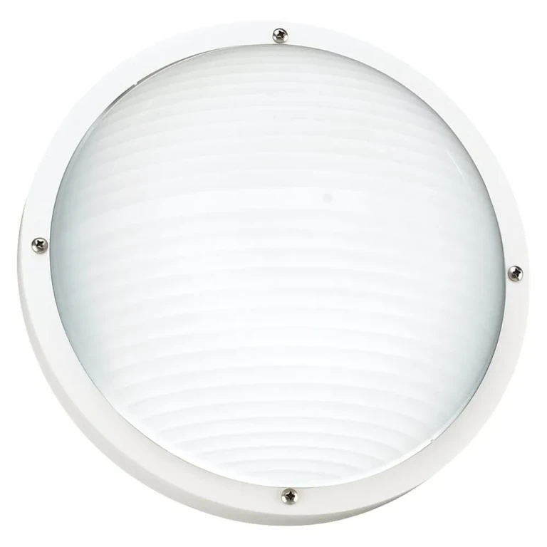 White One Light Outdoor Wall Ceiling Mount from the Bayside Collection