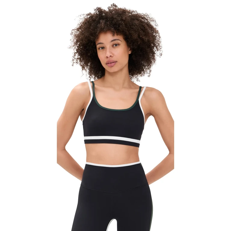 Splits59 Eva Rigor Double Strap Bra Indigo/Spearmint XS