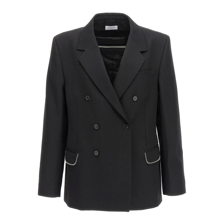 Blazer Off-White - Noir