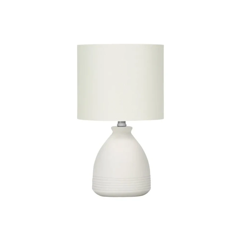 17-Inch Ivory Ceramic Table Lamp