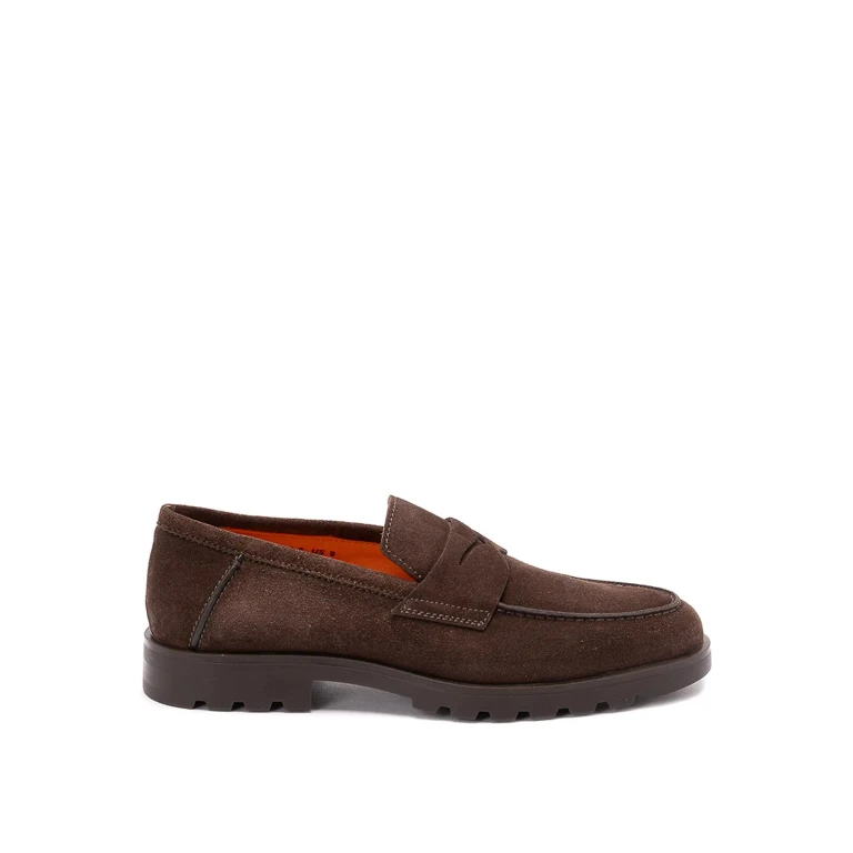 Santoni Suede Loafers