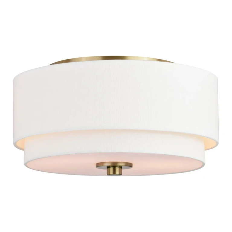 Matte Brass Flush Mount from the Burnaby Collection