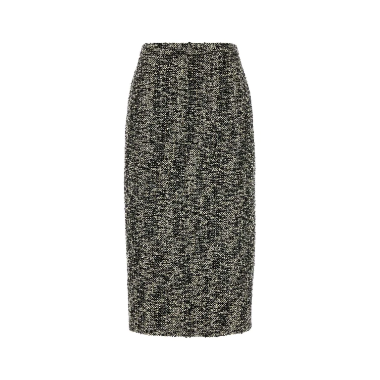 Gucci Multicolor Bouclã Skirt Blackwhitemc Generic Gonne - Women