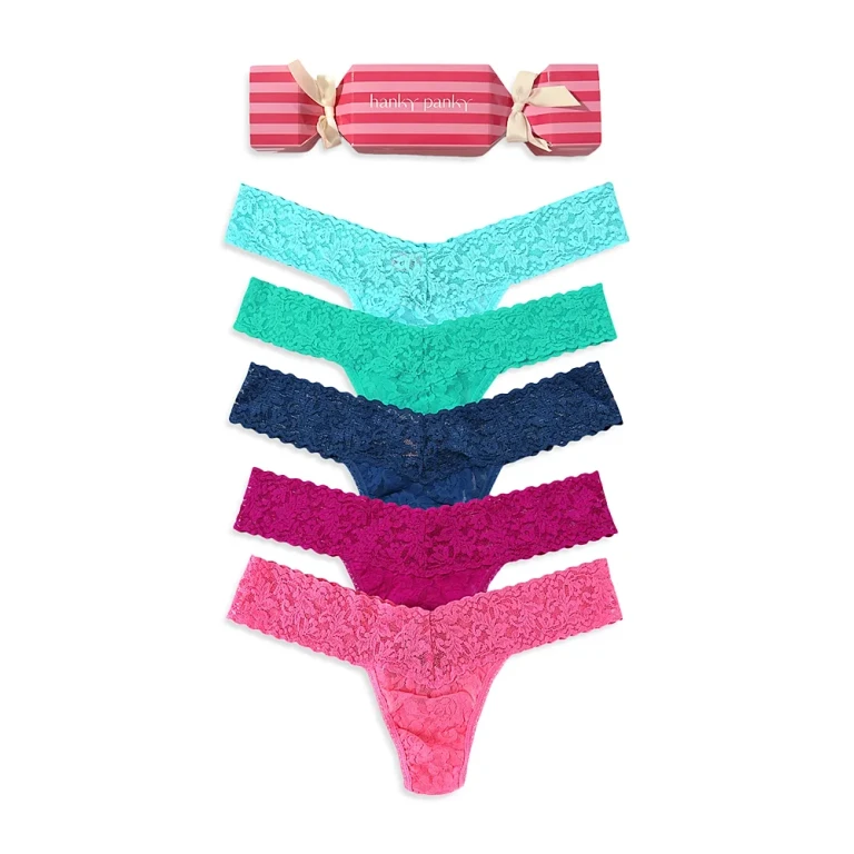 Hanky Panky Signature Lace Low Rise Thong, Pack of 5