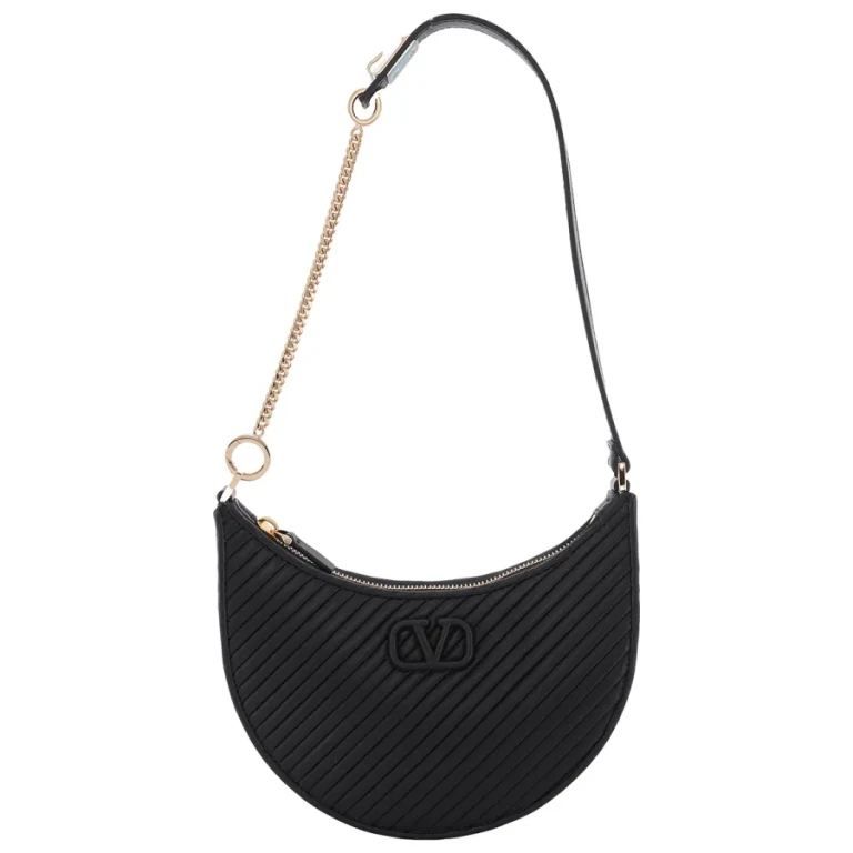 Valentino Nero Signature Logo Shoulder Bag