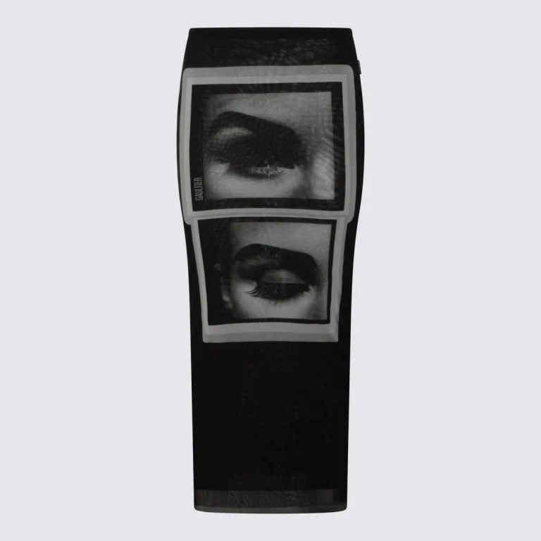 Jean Paul Gaultier Black And White Skirt