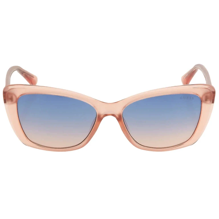 Guess Blue Gradient Cat Eye Ladies Sunglasses GU7774 74W 55