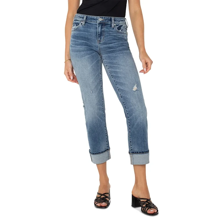 Liverpool Los Angeles Marley Girlfriend Cuffed Jeans in Rio Hondo