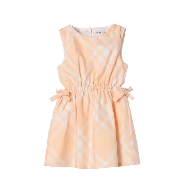 Burberry Girls Check Pattern Sleeveless Dress, Size 12M