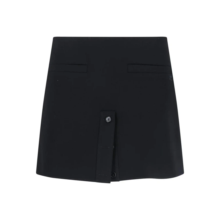 Courreges Jupe Midi - Noir