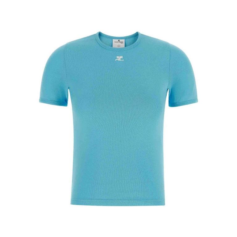 Courreges T-Shirt - Bleu Clair