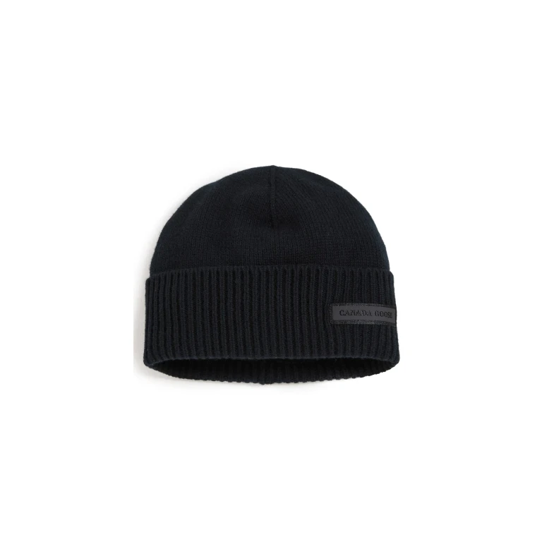 Canada Goose Small Emblem Beanie Schwarz