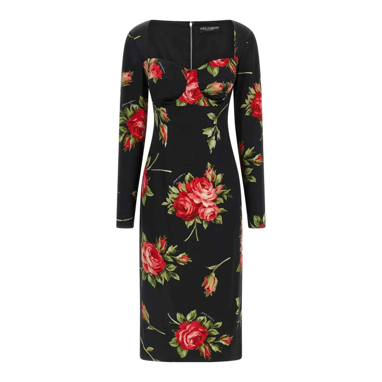 Dolce & Gabbana Robe Au Genou - Noir