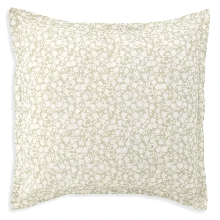 Annie Selke Aria Floral Sage Sham, Euro