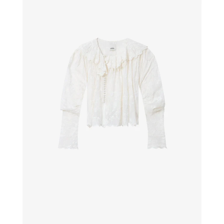 Blouse Zelly - Femme - Blanc - Taille 34 - Isabel Marant