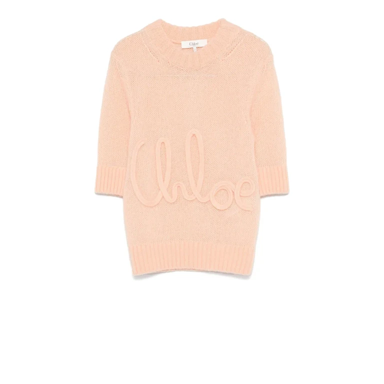 Chloé Light Orange Wool Knitwear
