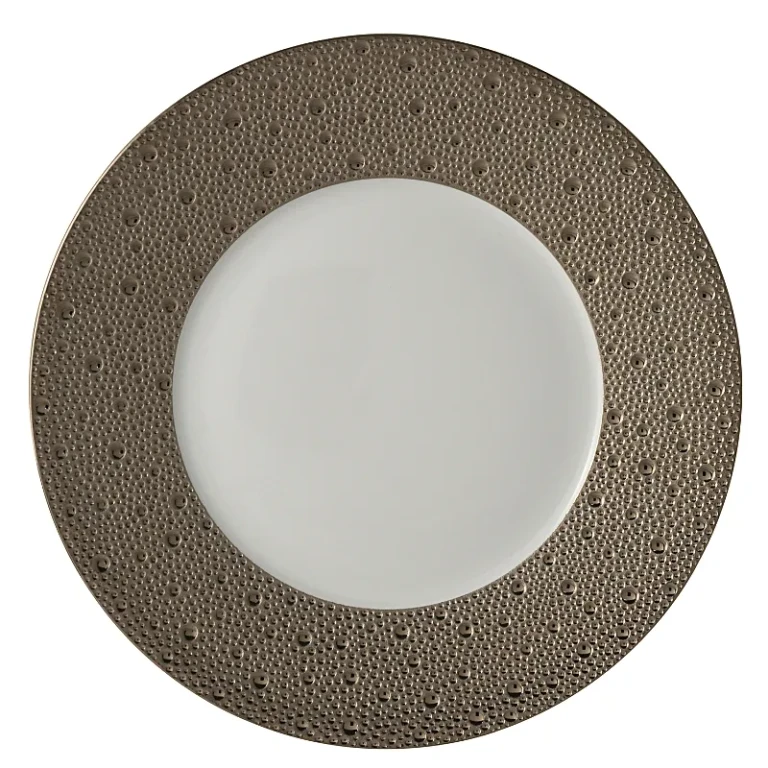 Bernardaud Ecume Platinum Salad Plate