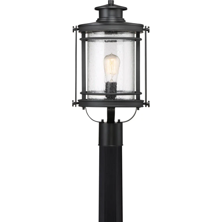 Booker 1-Light Outdoor Post Mount in Mystic Black