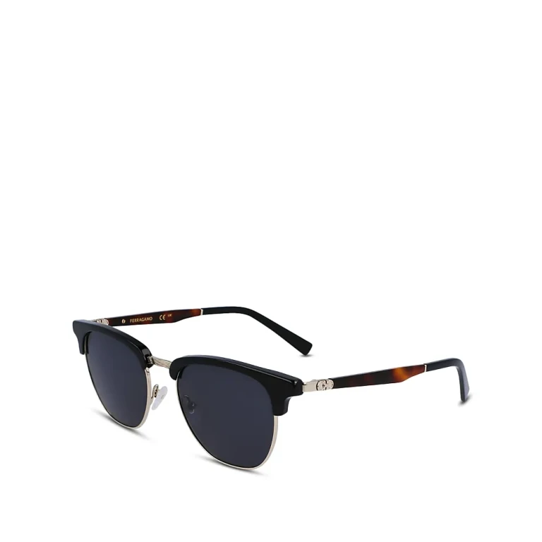Ferragamo Brow Line Square Sunglasses, 53mm