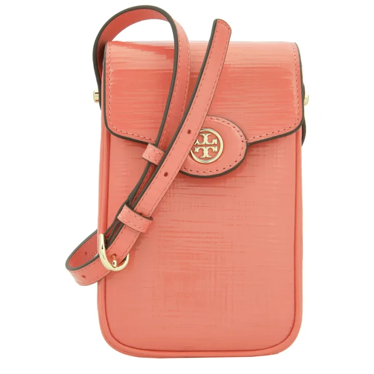 Tory Burch Embossed Leather Robinson Phone Crossbody Bag
