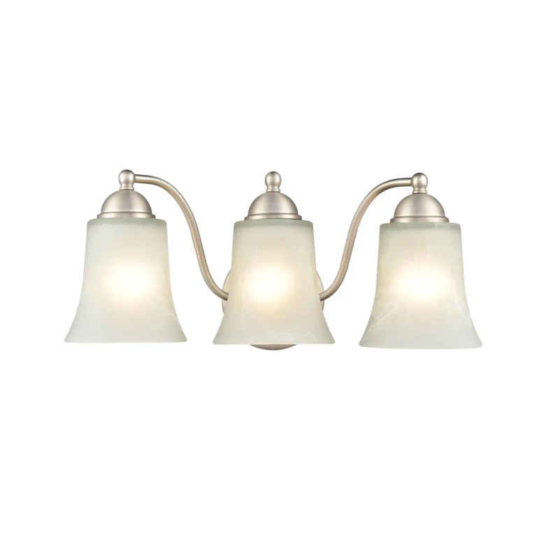Millennium 3-Light Bathroom Vanity Light in Satin Nickel