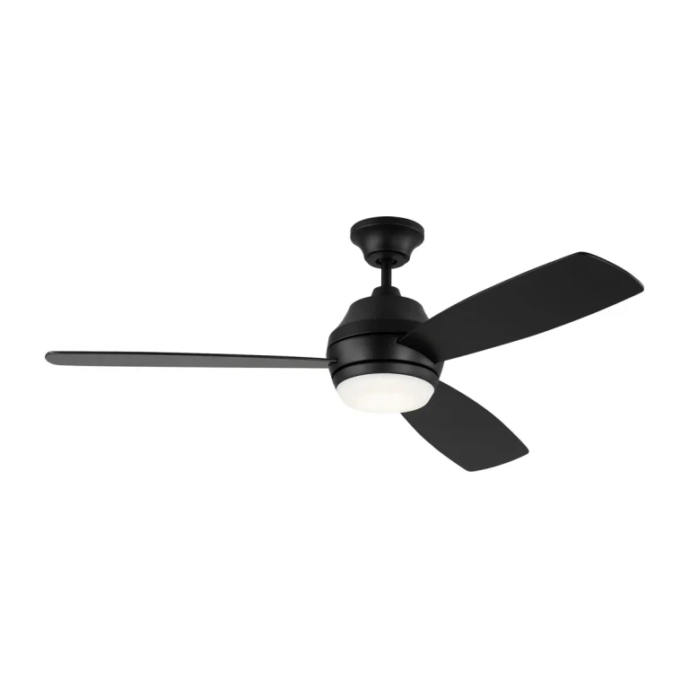 Midnight Black 52"Ceiling Fan from the Ikon Collection