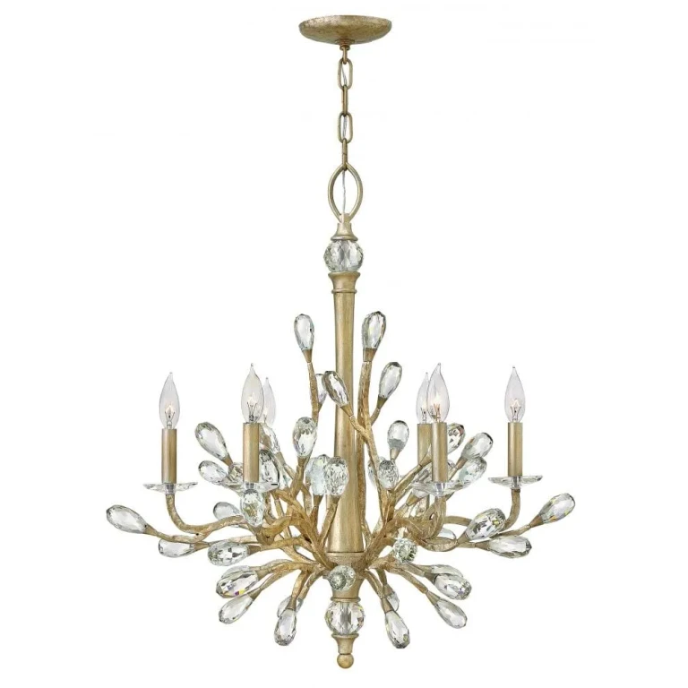 Champagne Gold LED Chandelier from the Eve Collection