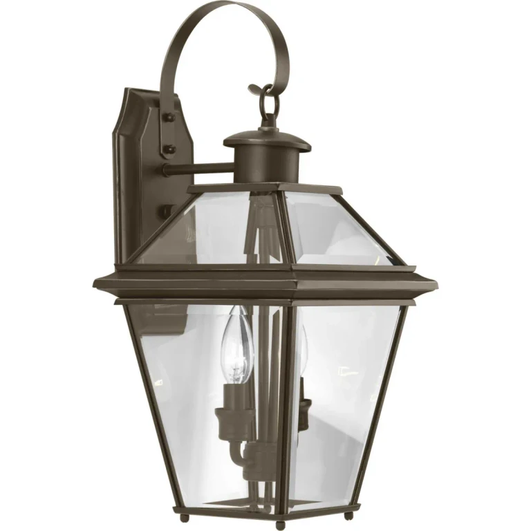 Antique Bronze Two Light Wall Lantern from the Burlington Collection