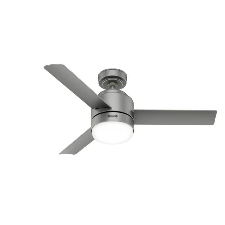 Matte Silver 44"Ceiling Fan from the Gilmour Collection