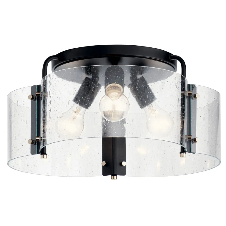 Thoreau 4-Light 18" Ceiling Light in Black