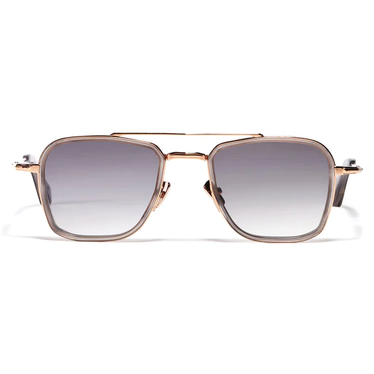 John Dalia Ewan - C154 Workman Grey Rose Gold 18k Metal Sunglasses - Women