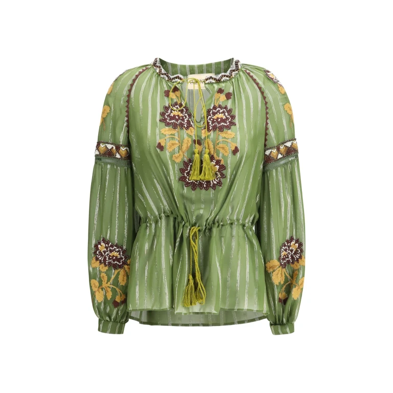 Valentino Lurex Silk Shirt
