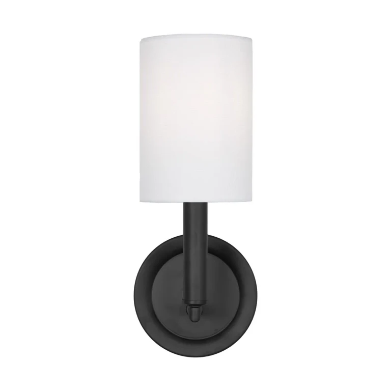 Egmont 1-Light Bathroom Vanity Light in Midnight Black