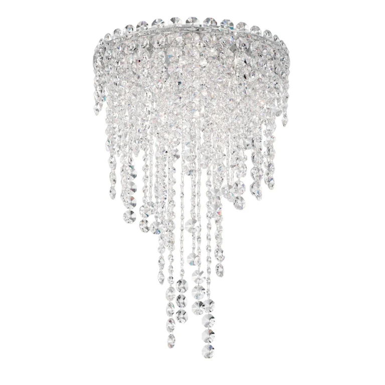 Chantant 4-Light Flush Mount Ceiling Light in Stainless Steel