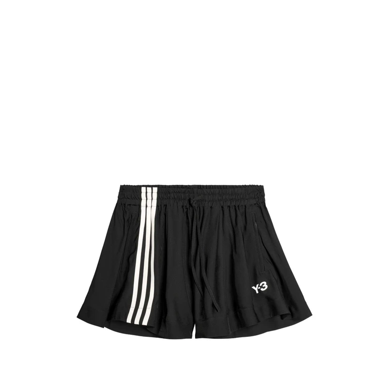 Y-3 Shorts Black Fabric - Women