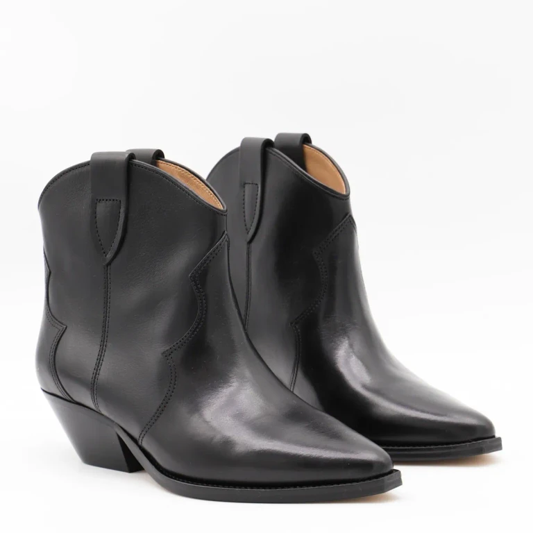 Ganni Black Leather Boots