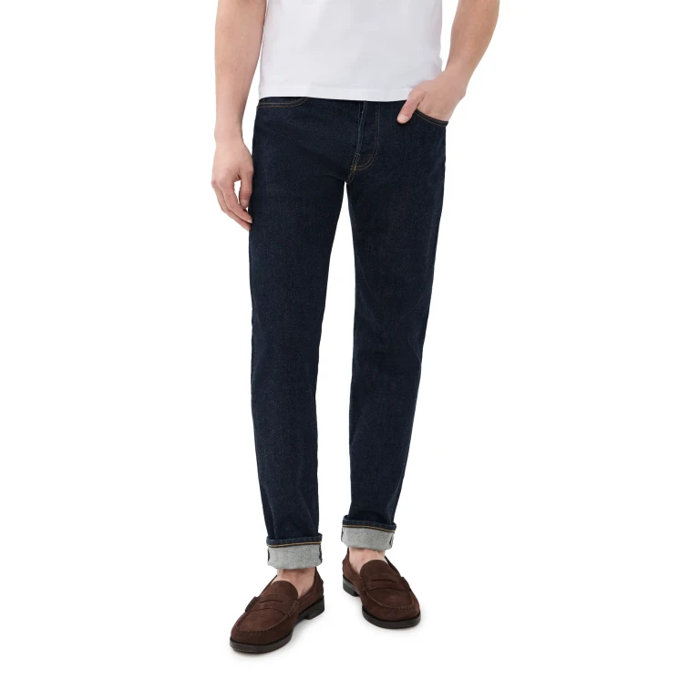 Madewell 1991 Straight Rinse Comfort Selvedge Jeans Rinse 32