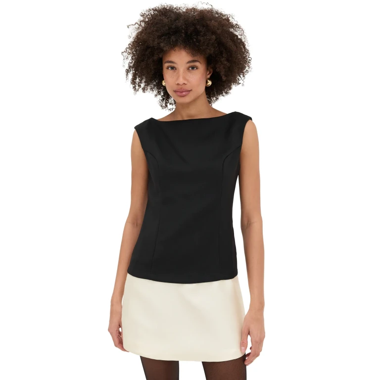 Line & Dot Isabeau Dress Black/Cream XS