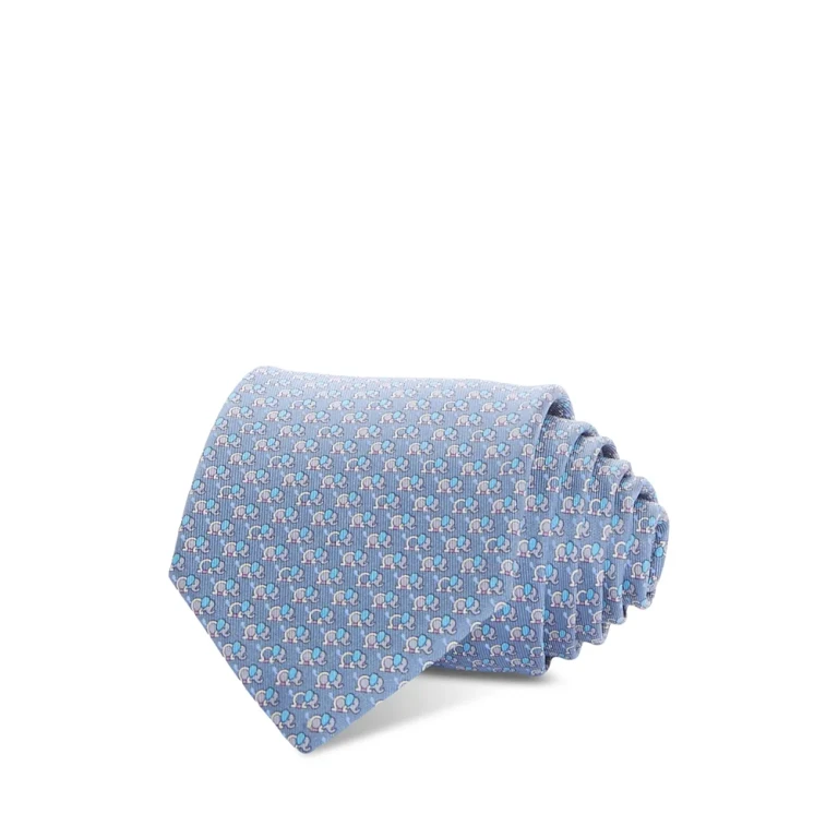 Ferragamo Silk Classic Gancini Elephant Tie